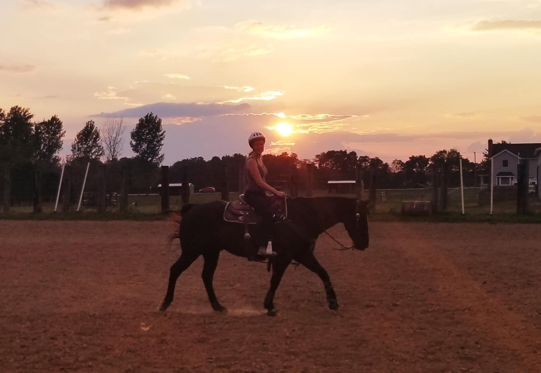 9. Rounding up calves on horseback